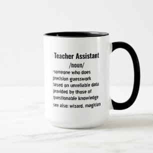 Mug Drôle Assistant Enseignant cadeaux de définition
