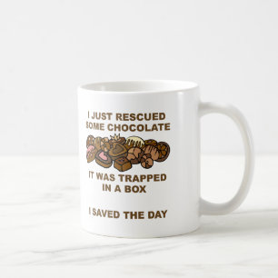 Mug drôle au chocolat sauvé