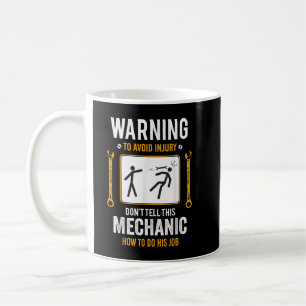 Mug Drôle Auto Mechanic cadeau pour les hommes Avertis