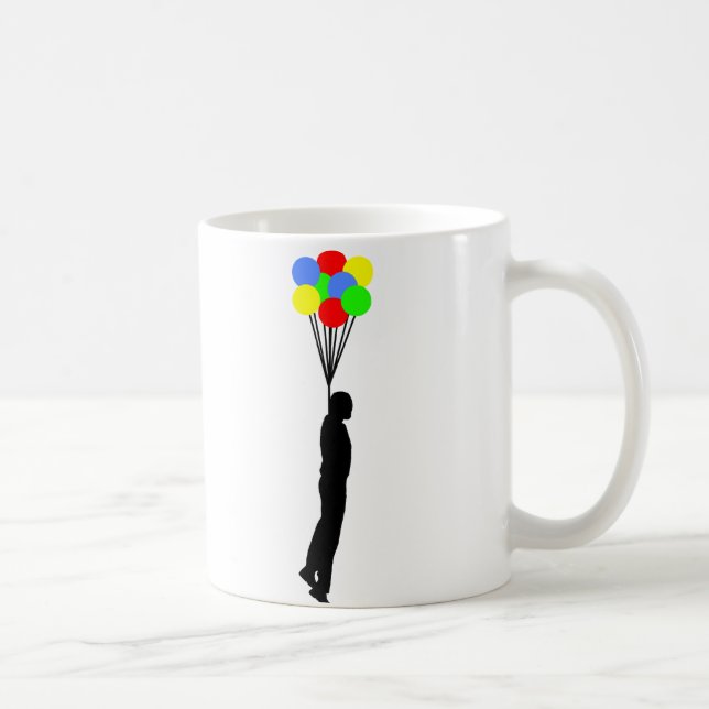 Mug drôle avec ballon suspendu (Droite)