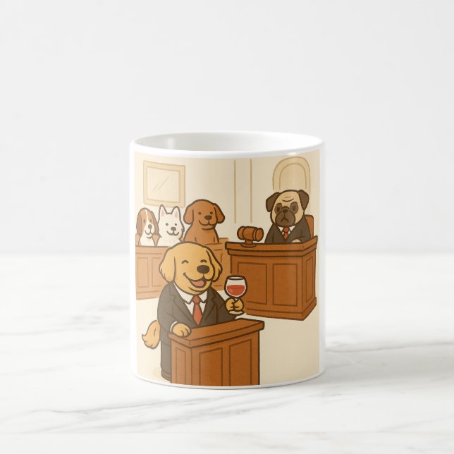 Mug Drôle Avocat Chien (Centre)