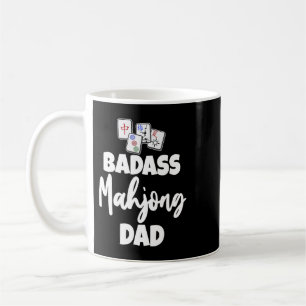 Mug Drôle Badass Mohjong Papa Tee - shirts Jeu Lov