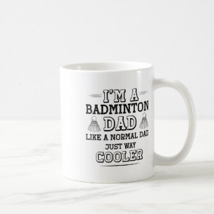 Mug Drôle Badminton Papa Chemise Hommes Badminton Joue