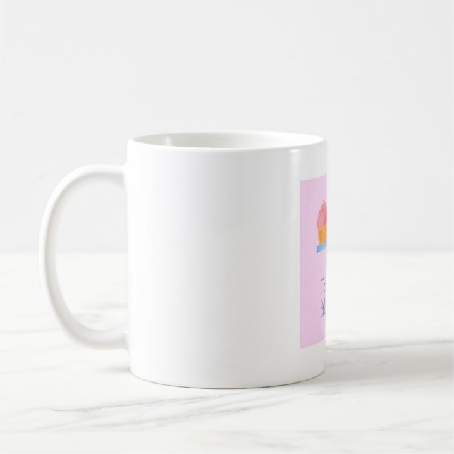 Mug Drôle Balancé Diet Cupcake and Cake (Gauche)