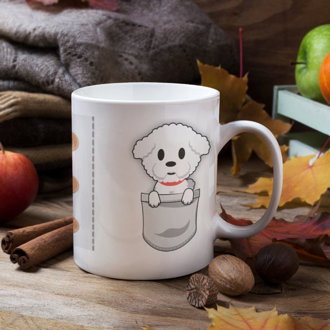 Mug Drôle Bichon Frisé Amoureux des chiens de concepti (Créateur téléchargé)