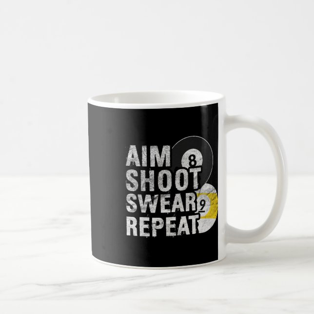 Mug Drôle Billiards Objectif Tir Sweat (Droite)