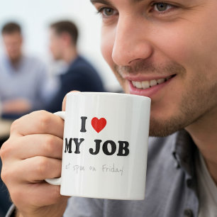 Mug Drôle Boug - J'Aime Mon Travail