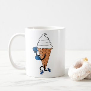 Mug Drôle Boxe Sports Ice Cream Cone Cartoon
