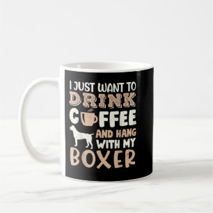Mug Drôle Boxer Boire Café Main Avec Chien Maman Cadea