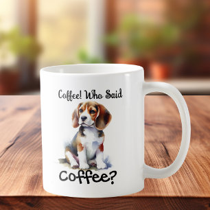 Mug Drôle BROWN "café" Beagle Personnaliser