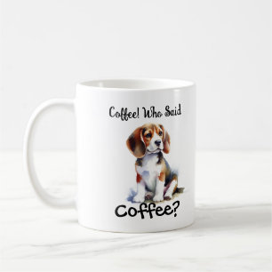Mug Drôle BROWN "café" Beagle Personnaliser