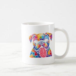 Mug Drôle Bulldog Amoureux de les chiens Polka Dot Jou