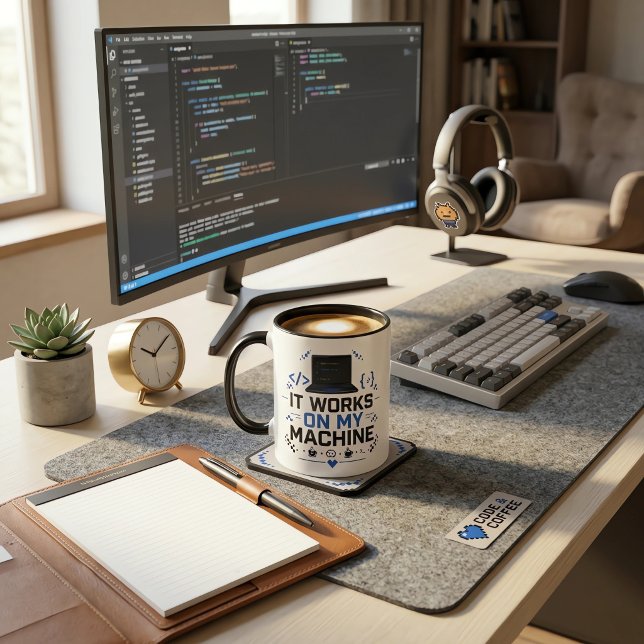 Mug Drôle Ça fonctionne sur ma machine programmeur IT  (Créateur téléchargé)