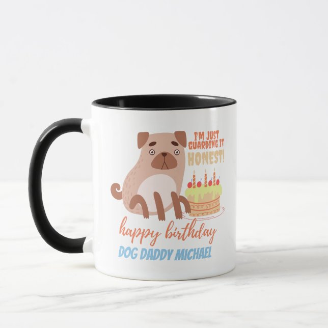 Mug Drôle cadeau d'anniversaire pour CARLIN CHIEN Papa (Gauche)