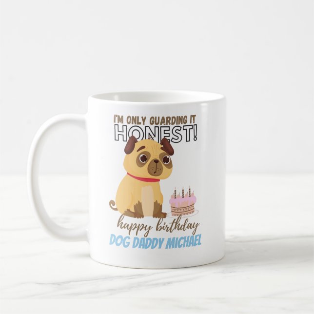 Mug Drôle cadeau d'anniversaire pour CARLIN CHIEN Papa (Gauche)