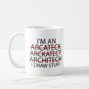 Mug Drôle cadeau d'architecture pour hommes et femmes