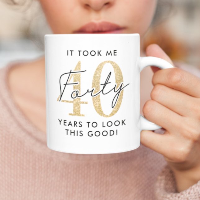 Mug Drôle cadeau de 40e anniversaire (Créateur téléchargé)