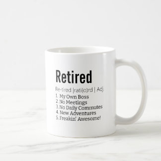 Mug Drôle cadeau de définition à la retraite pour le s