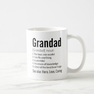 Mug Drôle cadeau de définition de grand-père pour le g
