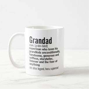 Mug Drôle cadeau de définition de grand-père pour le g