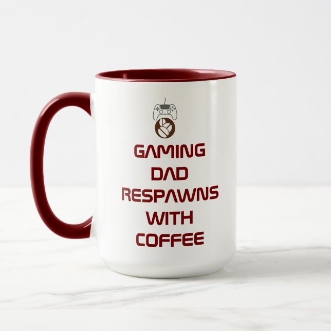Mug Drôle cadeau de Fête des pères pour Gamer Dads (Gauche)