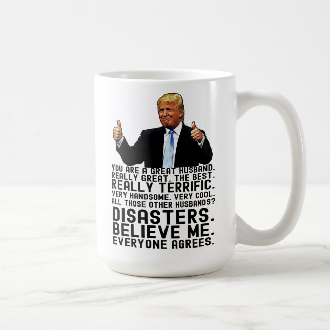Mug Drôle cadeau de Fête des pères Trump pour le mari (Droite)