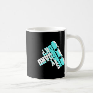Mug Drôle cadeau de snowboard pour les vacances d'hive