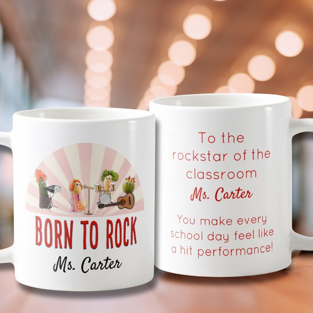 Mug Drôle cadeau enseignant, Cool personnalisé Veggie  (Créateur téléchargé)