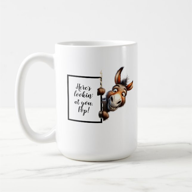 Mug Drôle cadeau papa avec âne drôle et décalé (Gauche)