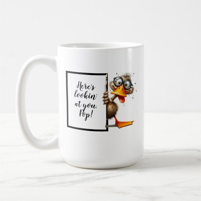 Mug Drôle cadeau papa avec canard drôle et décalé (Gauche)
