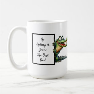 Mug Drôle cadeau papa avec un alligator drôle et décal