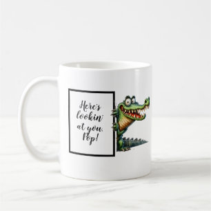 Mug Drôle cadeau papa avec un alligator drôle et décal
