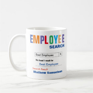 Mug Drôle cadeau personnalisé meilleur employé