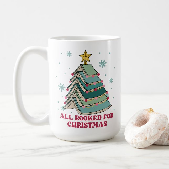 Mug Drôle cadeau pour Bibliothécaire, Tous Réservés po (Avec donut)