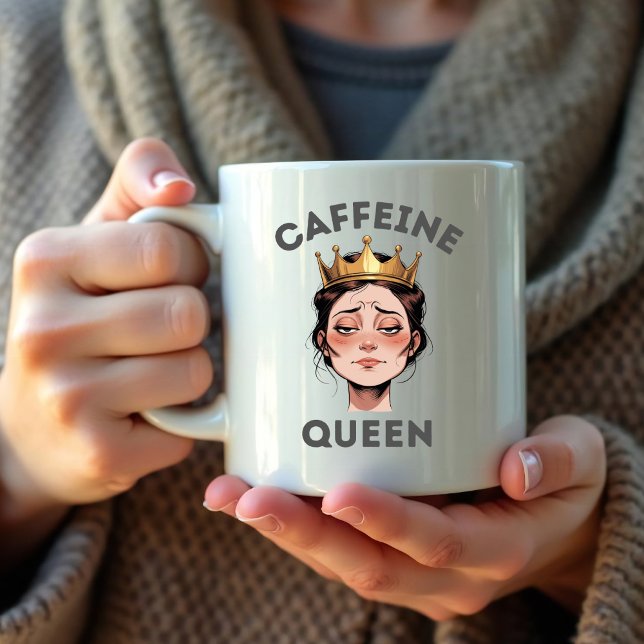 Mug Drôle cadeau pour les femmes - Fun Caffeine Queen  (Créateur téléchargé)