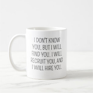 Mug Drôle Cadeau Recruteur, Café Recruteur Mug, Recrui
