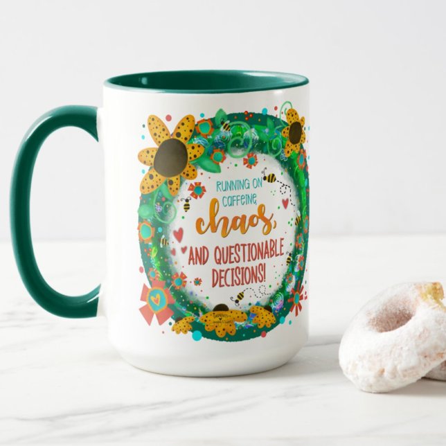 Mug Drôle café Chaos tendance Inspiriity élégant (Créateur téléchargé)