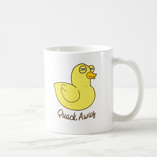 Mug Drôle canard, cadeau amoureux canard, sarcastique (Droite)