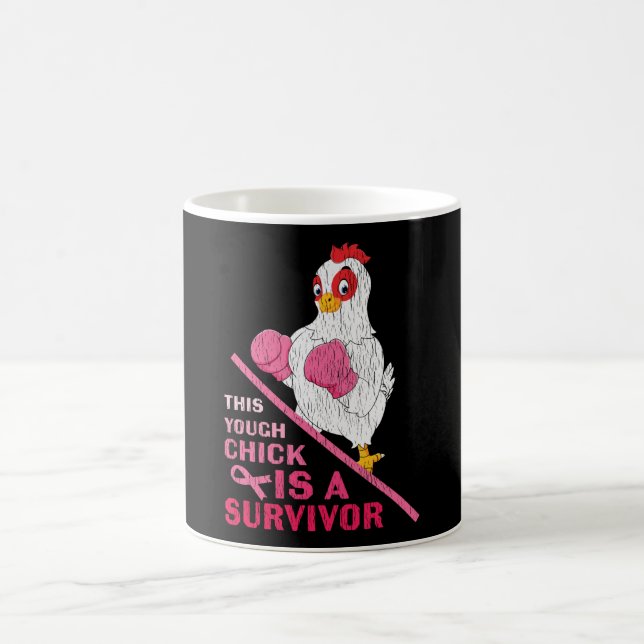 Mug Drôle Cancer du sein guerrière Survivor Fille Femm (Centre)