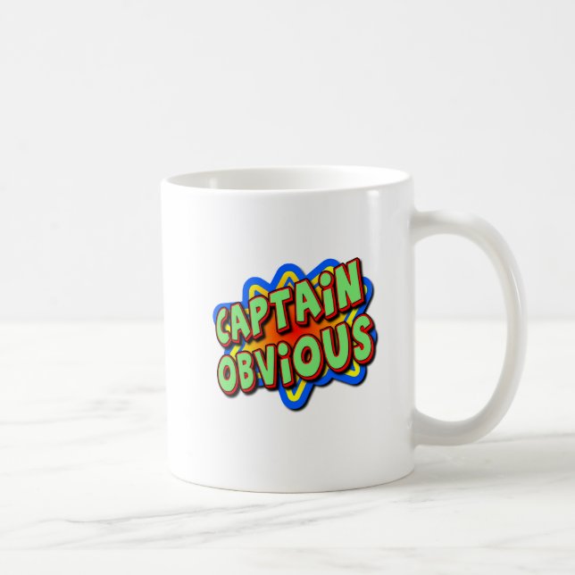 Mug Drôle Capitaine Insouciant (Droite)
