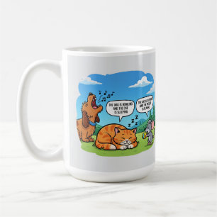 Mug Drôle Cartoon Chien, Chat et souris