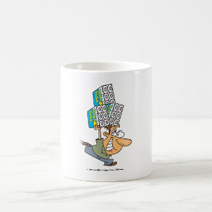 Mug Drôle Cartoon Homme Panique Acheter Papier Toilett
