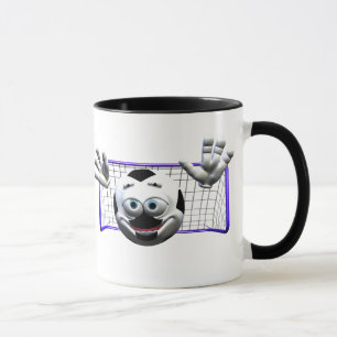 Mug Drôle Cartoon Soccer Ball