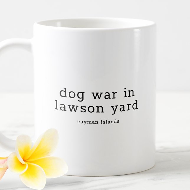 Mug Drôle Caymanien dialecte guerre des chiens dans La (Créateur téléchargé)