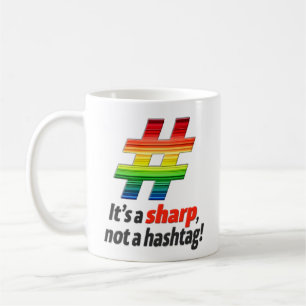 Mug Drôle "c'est dièse de s, pas un Hashtag !"