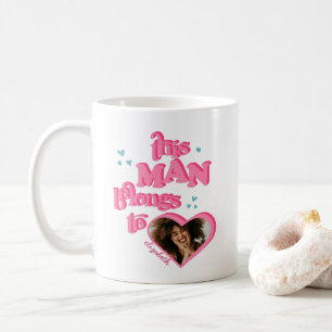 Mug Drôle cet homme appartient à GF Heart Photo T-Shir