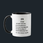Mug drôle CFO Définition cadeaux pour hommes femmes<br><div class="desc">Chef des services financiers Vie : "Mode CFO : Toujours actif" - où les chiffres ne mentent pas. Soyez l'Assistant financier et le gourou de feuille de calcul que vous êtes né pour être. Du stratège du profit au commandant des flux de trésorerie, embrasser les rôles d'un patron de bilan,...</div>