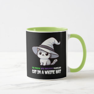 Mug Drôle Chat Blanc Familier du Constructeur Web Éthi