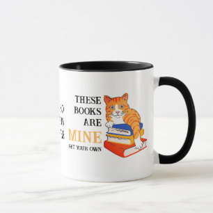 Mug Drôle Chat CES LIVRES SONT MIEN Love Lecture