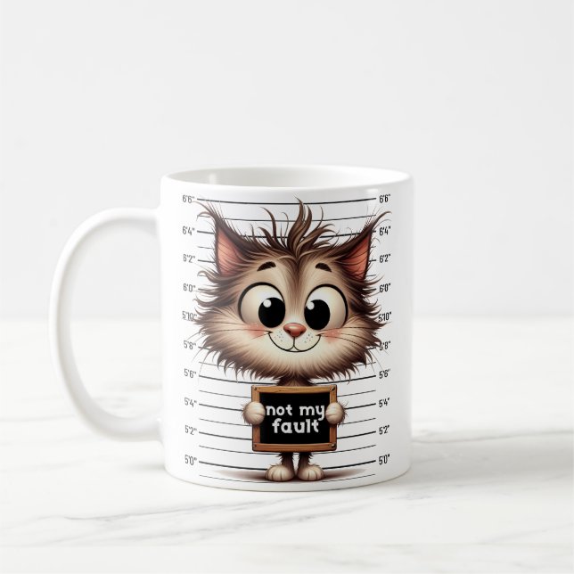 Mug Drôle Chat Dit (Gauche)